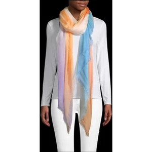 La Fiorentina Cashmere Blend Dip Dye 72 x 52 Scarf NWT - Picture 1 of 1