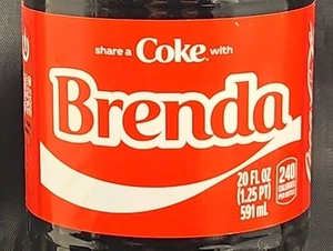 Share A Coke With Brenda 2025 Personalisiertes Geschenk Coca-Cola Cola Flasche - Bild 1 von 4