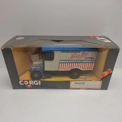 Vintage 1986 Corgi Classics Renault Van NºC824/3 Ameublements Literie Model - Image 1 of 4