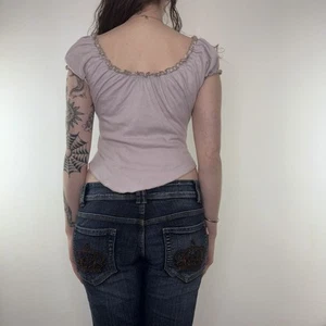 Y2K vintage milkmaid top - Picture 1 of 6
