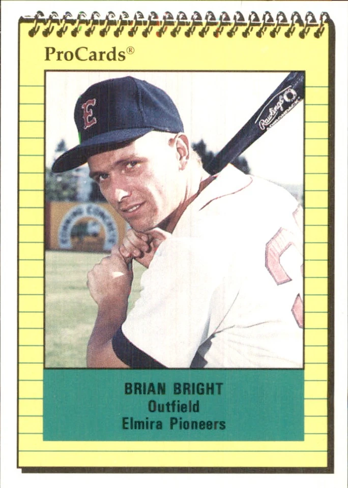 Brian Bright 1991 ProCards #3281 RC Elmira Pioneers *AutographDen* - Image 1 of 2