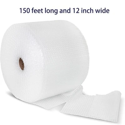 Bubble Cushioning Wrap Roll, 12" x 100', Small 3/16", for Packaging and Mailing - Image 1 of 4
