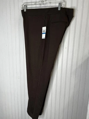 Michael Kors Pants Womens XL Brown Basics Chocolate Pull On Stretch Dress Work - Image 1 of 4