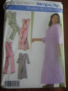 SIMPLICITY 4377 SEW PATTERN WOMEN'S NIGHTGOWN PAJAMAS PANTS SZ 18-24 UNCUT - Picture 1 of 2