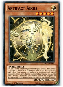 Artifact Aegis - MP15-EN009 - Common - 1st Edition - Heavily Played - Picture 1 of 1