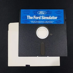 1986 1987 THE FORD SIMULATOR Floppy Disk DOS SoftAd Computer Car Game VINTAGE - Picture 1 of 7