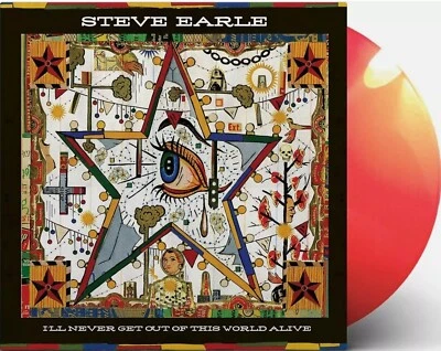 Steve Earle I'll Never Get Out Of This world alive LP Album vinyl record orange - Image 1 of 4