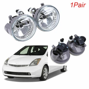 Left+Right Front Bumper Fog Light w/Bulbs Clear Lens For 2005-2008 Toyota Prius - Picture 1 of 7