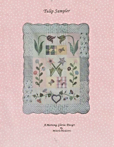 "TULIP SAMPLER" (63" x 84") Applique Quilting Pattern by Morning Glories Design - Picture 1 of 3