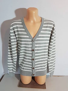 Chaqueta de punto para hombre INDICODE T. L-XL gris/blanca nueva con etiqueta - Imagen 1 de 5