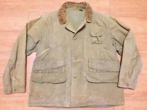Red Head 40s Vtg Hunting Jacket Khaki Body Multi Pocket Men's Outdoor Outerwear - Picture 1 of 9