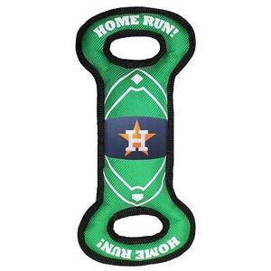 Houston Astros MLB Campo de Béisbol Mascota Perro Remolcador Juguete con Chirrido Verde/Negro - Imagen 1 de 6