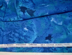 Benartex International Collection Blue  Blender Tonal Cotton Fabric 1/2 Yard - Picture 1 of 2