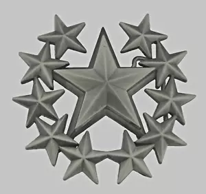 Vintage Star Belt Buckle Cowboy Style Antique Gray Metal Western Rodeo Men Women - Picture 1 of 7