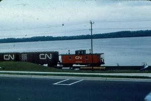 Canadian National caboose-van # 78330 @ Kingston Ont. 1979 Kodak slide - Picture 1 of 1