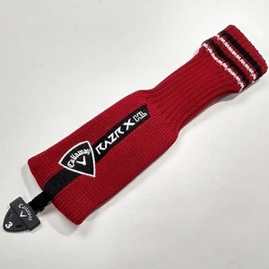 Callaway Razr X HL Hybrid Golf Head cover Red Sock Disc 3 4 5 Flip side 6 7 X - Picture 1 of 7