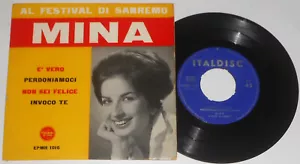 MINA AL FESTIVAL DI SANREMO EP 4 VERSIONI 1960 - Foto 1 di 2