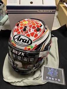Arai Full face helmet RX-7X NAKAGAMI GP2 Corsair-X RX-7V SNELL Size L 59-60cm - Picture 1 of 4