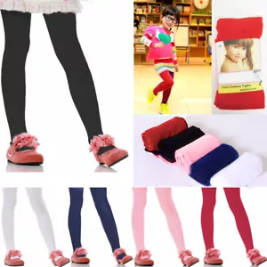 Girls Tights Dance Footed Stockings Pantyhose Kids Ballet Colors Small Medium ! - Picture 1 of 5