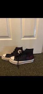 High Top Converse mit Ombré Rosenmuster - Bild 1 von 9