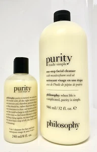  Philosophy Purity Made Simple 32 Oz. + 8 Oz. Facial Cleanser Set - Picture 1 of 2