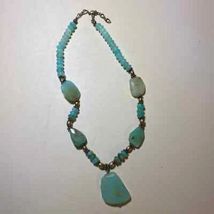 Türkis Perlen Südwesten Navajo Halskette Schmuck - Bild 1 von 5