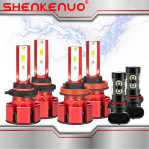 Combo de 6 faros LED + faros antiniebla para RAM 1500 2500 3500 2013 2014 2015 - Imagen 1 de 12