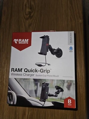 RAM Quick-Grip 15W Waterproof Wireless Charging Suction Cup Mount - Image 1 of 2