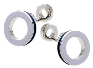 Abstracto Eslabones de Esmalte Azul y Plata Para Hombre Regalo Boda por GEMELOS DIRECTOS - Imagen 1 de 12