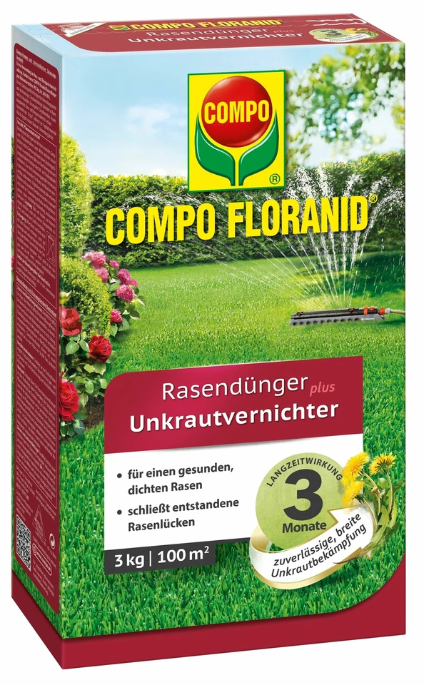 COMPO FLORANID® Rasendünger plus Unkrautvernichter 3 kg für 100 m² - Bild 1 von 1