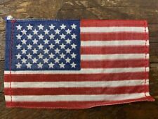 Vintage cloth mini FLAG & METAL USA AMERICA ensign merchant flag 1970's EVC