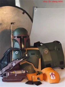 Star Wars The Book of Boba Fett Full Body Armor Suit FRP Helmet Rocket Bag Props - Picture 1 of 29