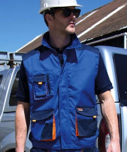 RESULT MENS TRADEMAN TOOL VEST WORK GILET WORKGURAD LITE R317X rrp£31 - Picture 1 of 3