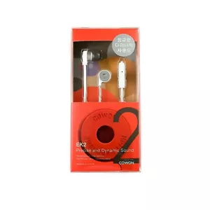 COWON EK2 In-Earphone with Remote and Mic White Color Headphones - Picture 1 of 5