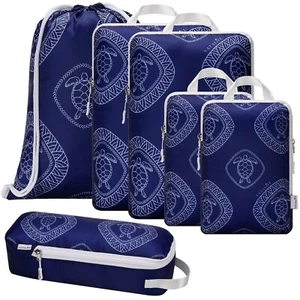 Vatalife 6-teiliges Kompressions-Packwürfel-Set für Reise, Koffer Platzsparer 6-teilig - Bild 1 von 10