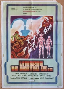 They Came From Within ORIGINAL Spanish '76 POSTER Cronenberg Shivers Psychic art - Picture 1 of 5