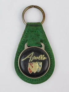 Portachiavi vintage Apollo Sports Car 3500 GT pelle verde metallo nero portamonete - Foto 1 di 5