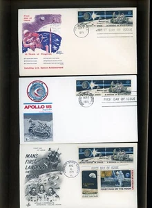 Lot of 18 U.S. First Day Covers A Decade of Space Achievement 10 Years 1971 - Picture 1 of 6
