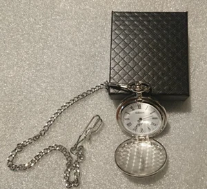 Orologio da taschino Edison Cromato Scatola - Foto 1 di 2