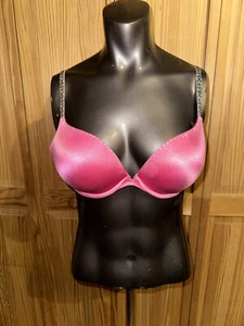 Fredrick’s Of Hollywood Hot Pink Push-up Bra 36B - Picture 1 of 13
