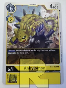 Ankylomon ® BT3-036 U ® Non Comune ® Digimon Ver. 1.5 ® Inglese - Picture 1 of 1