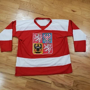 VTG Bobby Jaroslav Holik Czech Republic National Team Hockey Jersey SUPER RARE - Picture 1 of 11