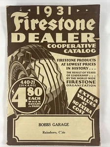 1931 Bobbs Garage, Rainsboro, Ohio Firestone Dealer Tire Catalog - Picture 1 of 20