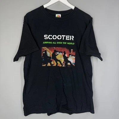 T-SHIRT SCOOTER Y2K JUMPING ALL OVER THE WORLD TOUR 2007-2008 TEE TEE L - Immagine 1 di 4