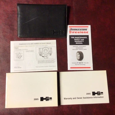 2005 HUMMER H2 OWNERS MANUAL BOOKS REF GUIDES CASE ALL MODELS - Image 1 of 4