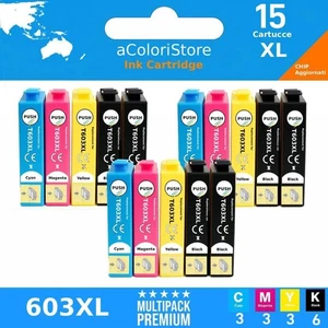 15 Cartucce compatibili per Epson WorkForce WF 2810 2830 2835 2850 dwf 603XL - Foto 1 di 7