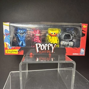 Juego de 4 figuras Poppy Playtime serie 1 de PhatMojo nuevo sellado Huggy Wuggy - Imagen 1 de 6