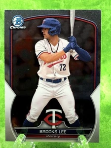 Brooks Lee - 2023 Bowman Chrome #BCP-248 Minnesota Twins - Prospect Card - Picture 1 of 12