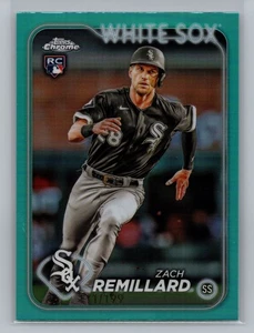2024 Topps Zach Remillard Chicago White Sox Aqua Rookie / 199 #155 10960 - Foto 1 di 2