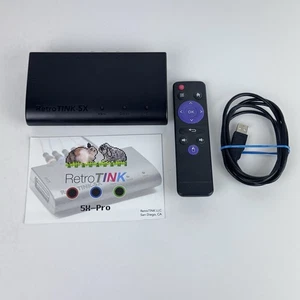 RetroTINK 5X-PRO Retro Game Upscaler HDMI With Remote And Cable Lightly Used - Picture 1 of 11